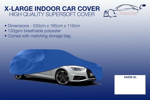 Blue indoor car cover - indoor,