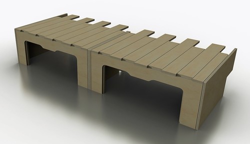 Sliding camper van bed - bed, storage