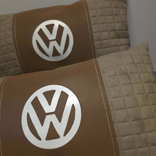Faux leather cushion cover - leather,