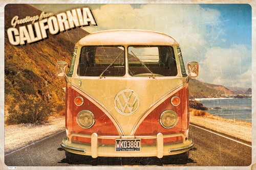 Vintage camper poster - vintage,