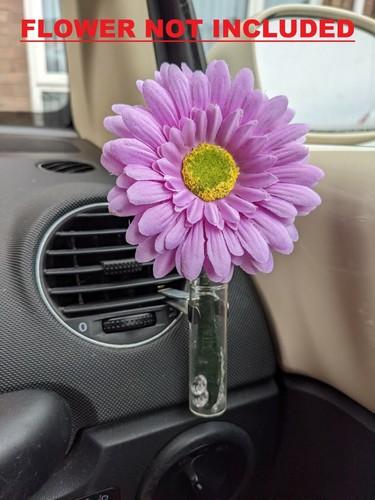 Vent mounted flower vase - vent,
