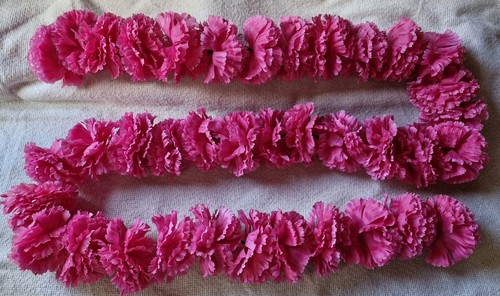 Hot pink dashboard garland vw - pink,