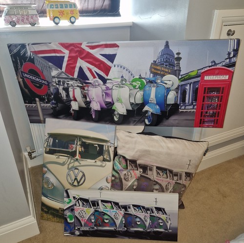 Campervan canvases cushions - vw,