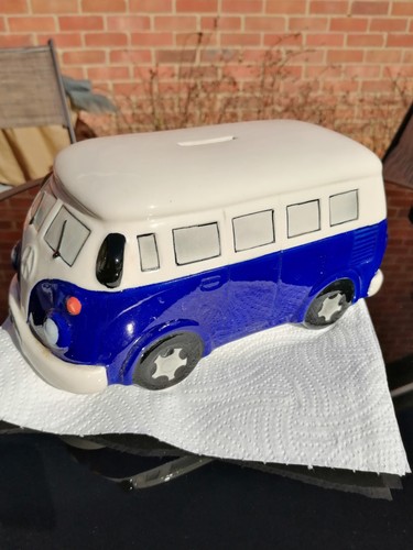 Ceramic camper van moneybox - camper,