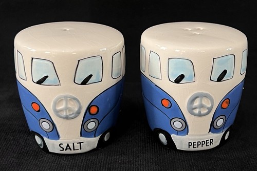 Vintage blue camper - vintage, vw