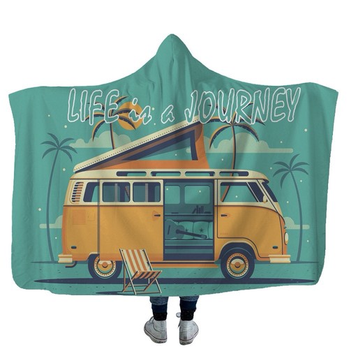 Campervan hooded fleece - vw,