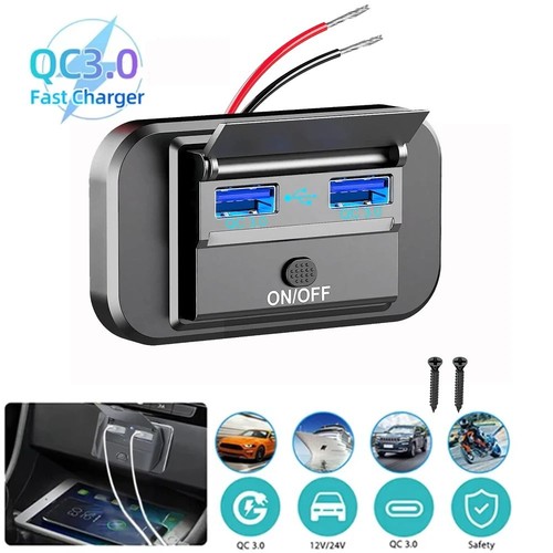 12v dual usb fast charger - dual,