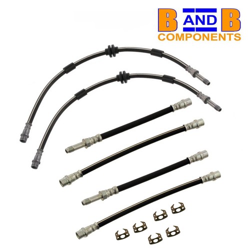 Brake hose set front - rear, vw